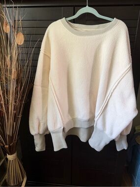 We The Free Cream Camden Fleece Sweatshirt